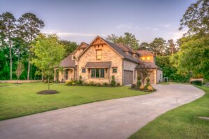 Paved driveway